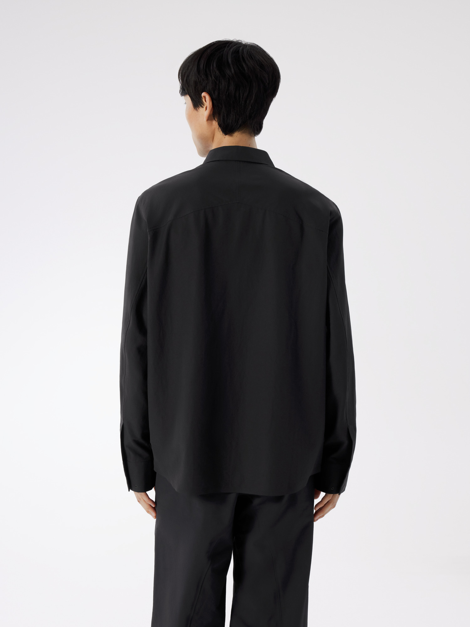 Мужская рубашка Arc'teryx Stema Shirt LS, цвет: Чёрный — фото 4