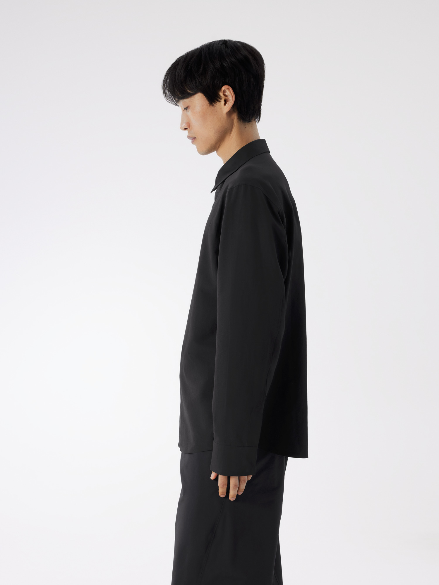 Мужская рубашка Arc'teryx Stema Shirt LS, цвет: Чёрный — фото 5
