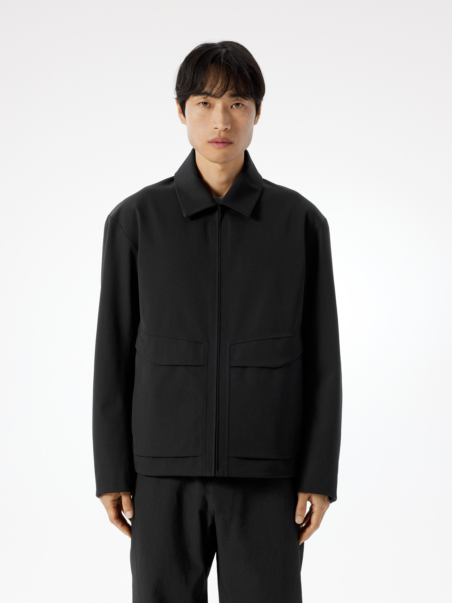 Sarya Wolljacke isoliert Herren Black