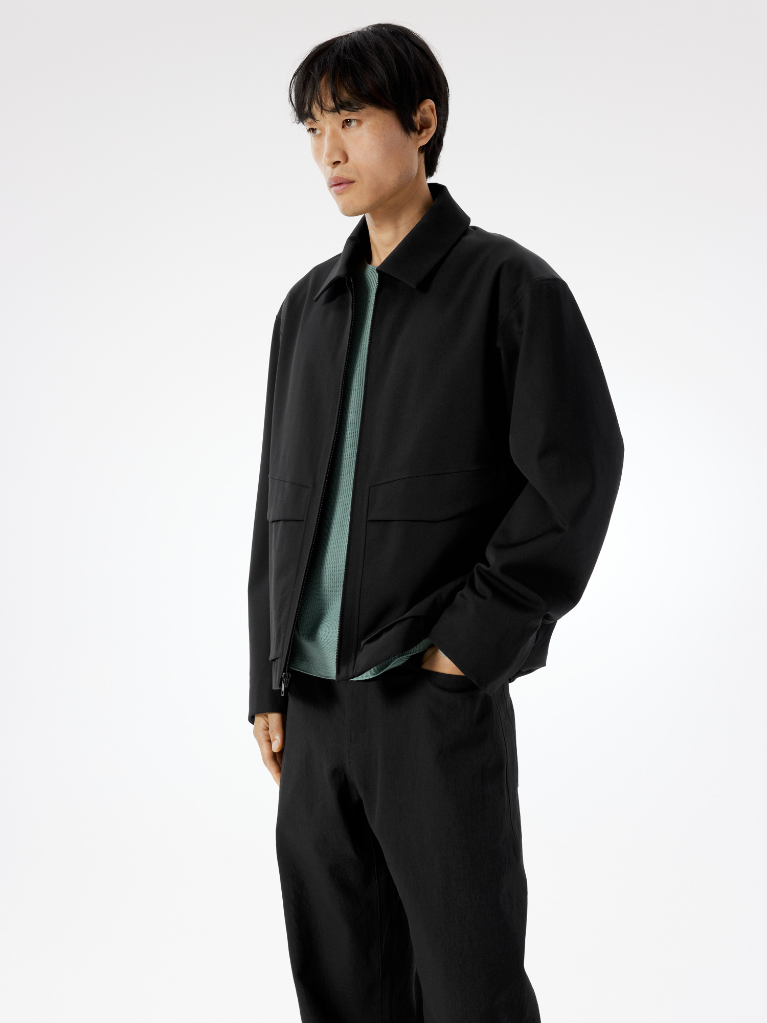 Sarya Wolljacke isoliert Herren Black