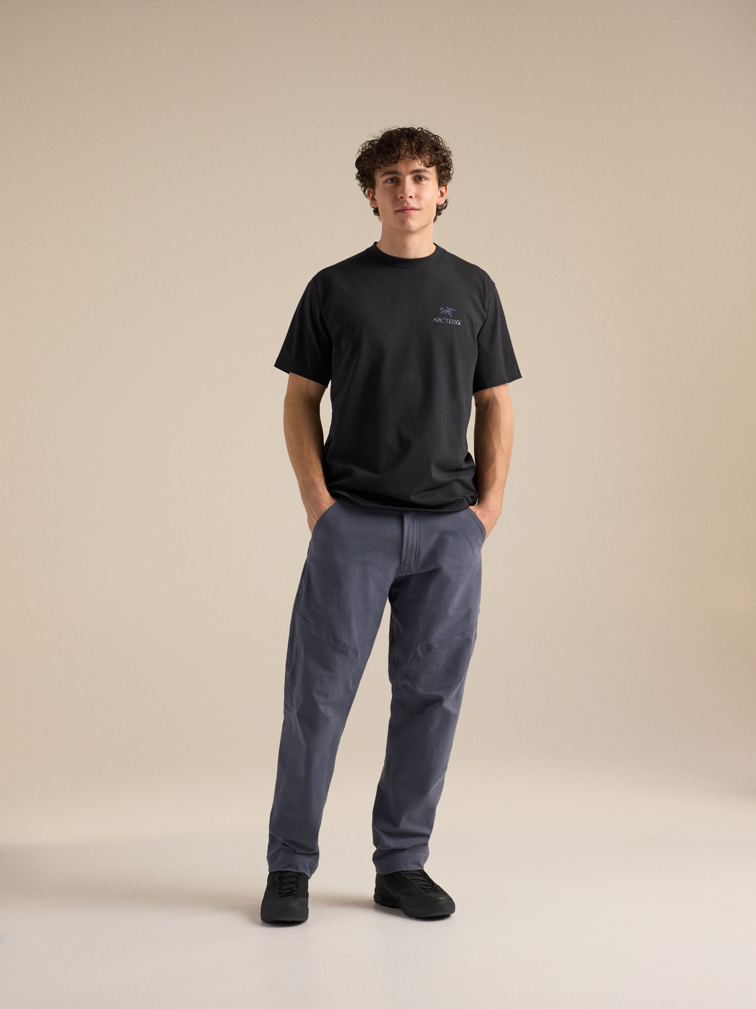 Мужская рубашка Arc'teryx Kragg SL Cotton Jug Shirt SS, цвет: Чёрный — фото 7