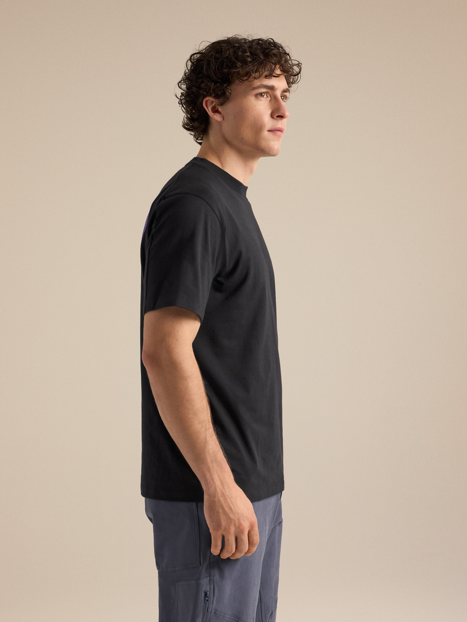 Мужская рубашка Arc'teryx Kragg SL Cotton Jug Shirt SS, цвет: Чёрный — фото 3
