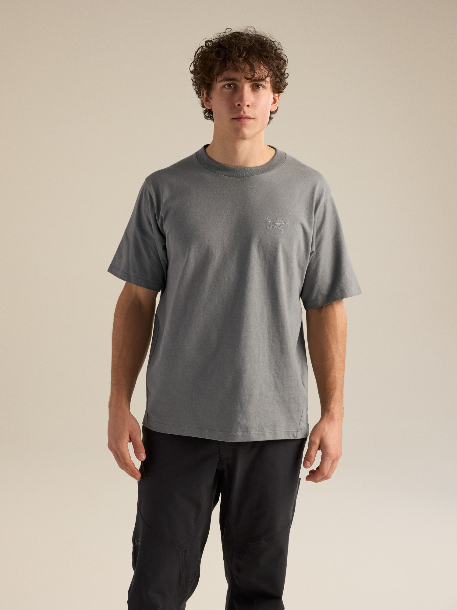 Kragg Cotton Emblem Crew Neck Shirt SS Men's