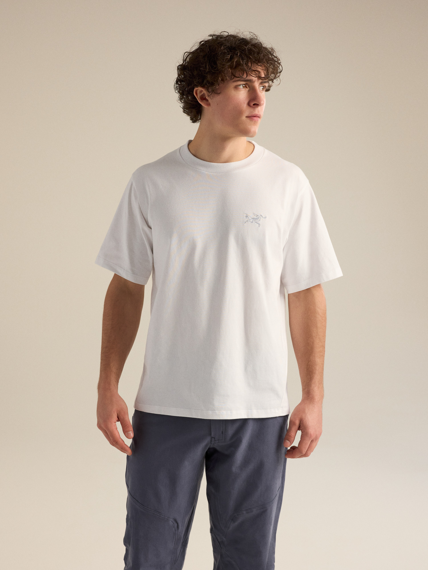 Kragg Cotton Emblem Crew Neck Shirt SS Men's