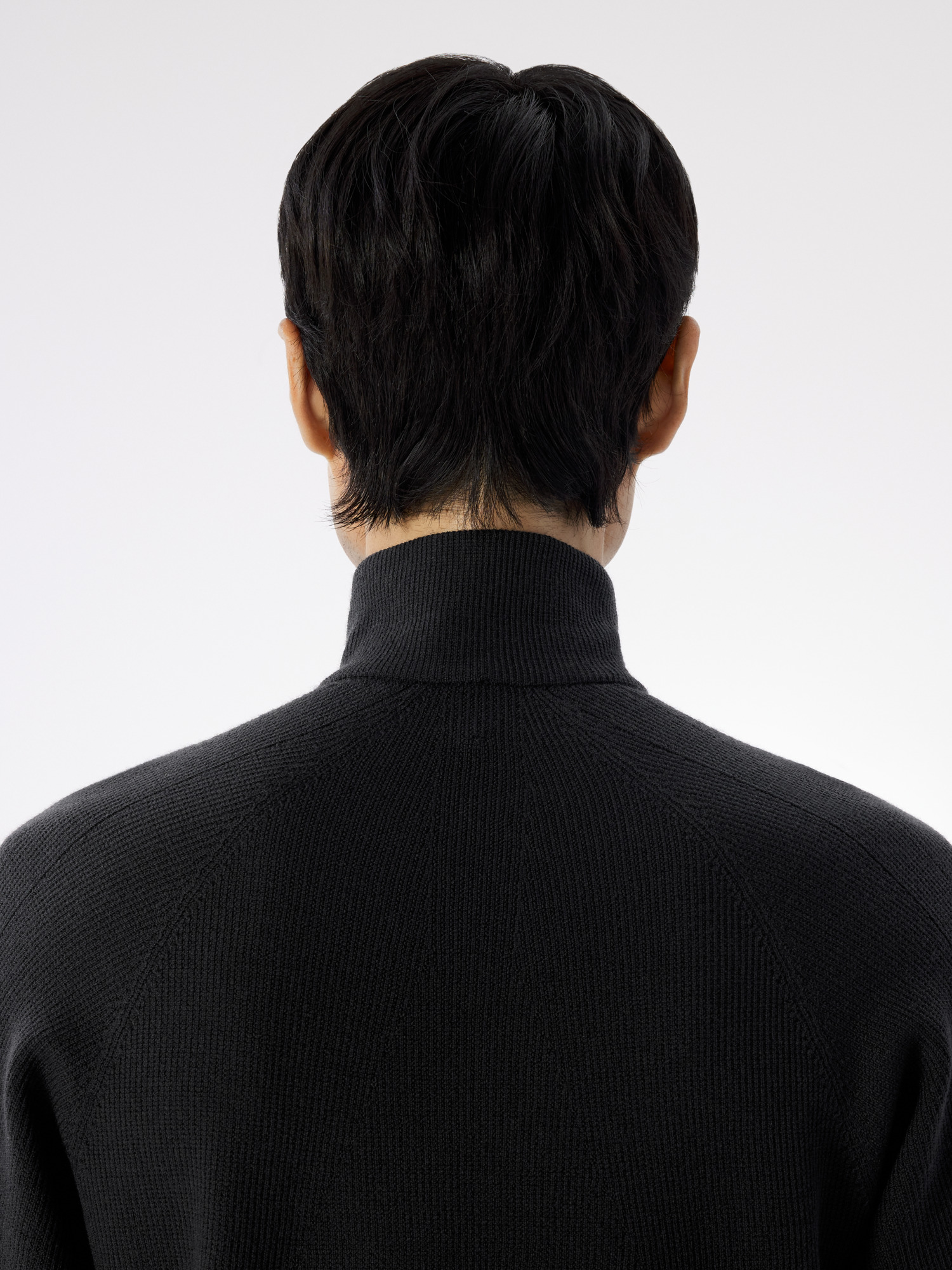 Conic Wool Half Zip Neck