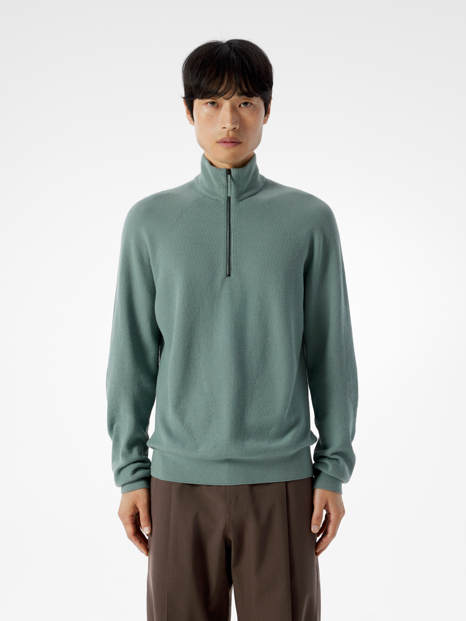 Conic 1/2 Zip Neck Midlayer aus Wolle Herren Matsu
