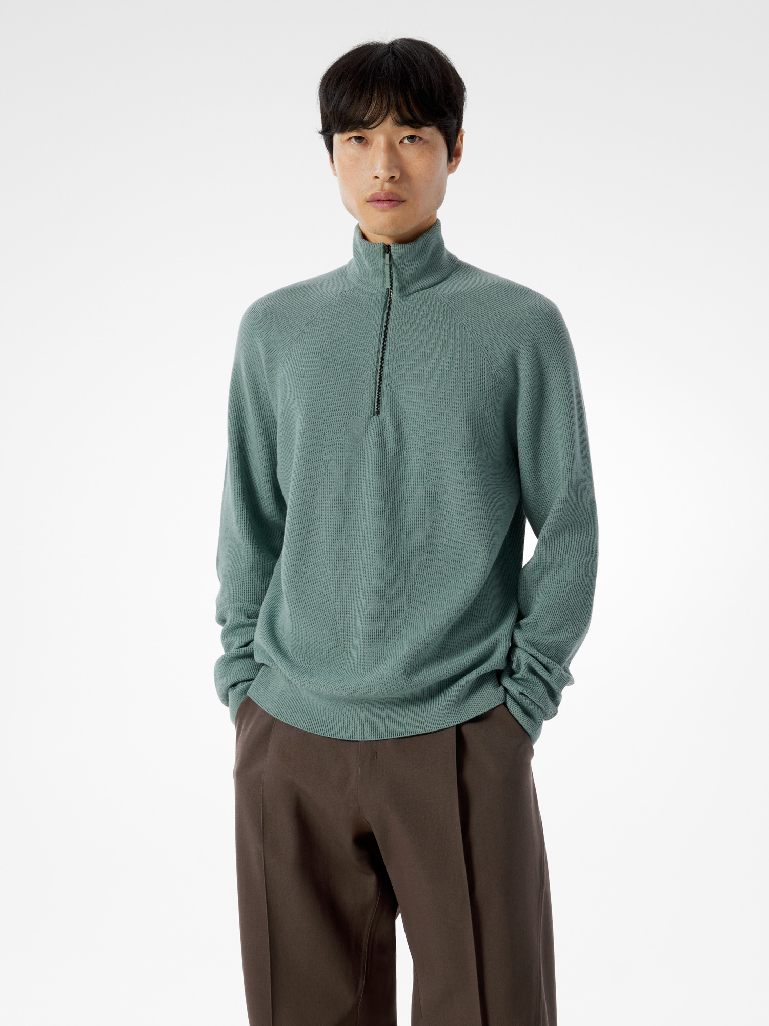 Conic 1/2 Zip Neck Midlayer aus Wolle Herren Matsu