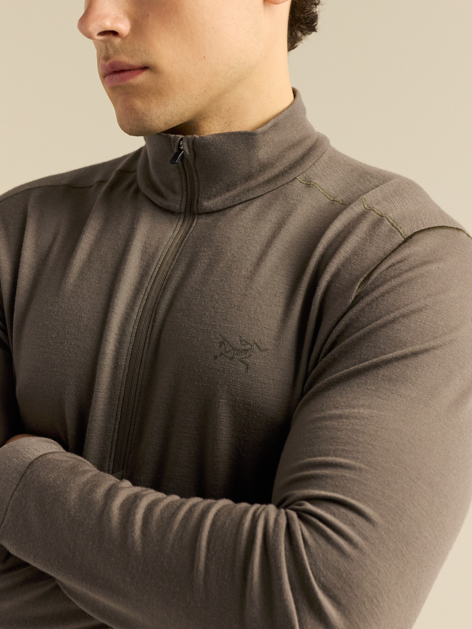 ウェア Hironobu Sato Satoro Merino Wool Zip Neck Men's | Arc'teryx Sweden