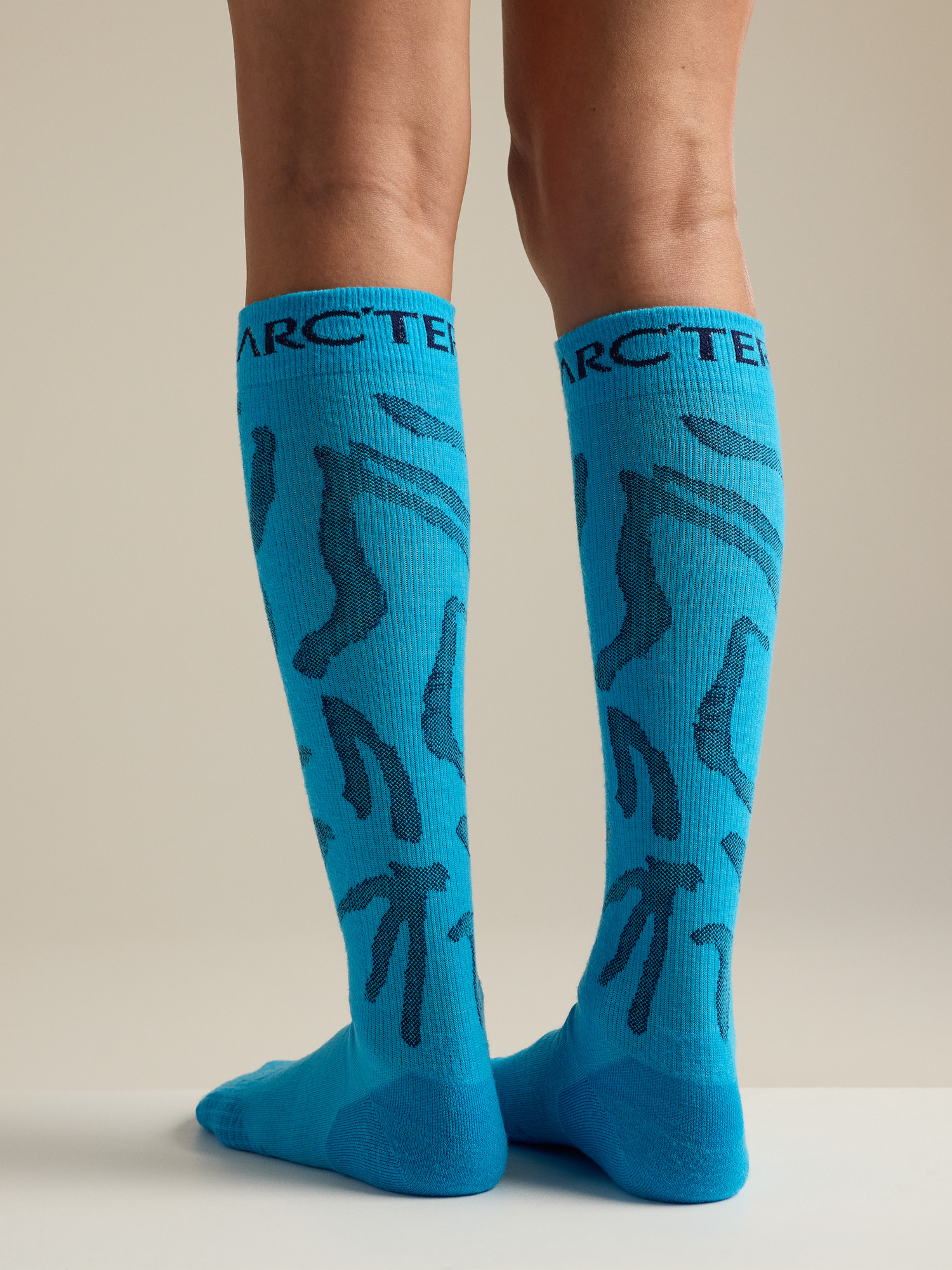Носки Ski, шерсть мериноса — Arc'teryx, цвет: Aquaculture — фото 3