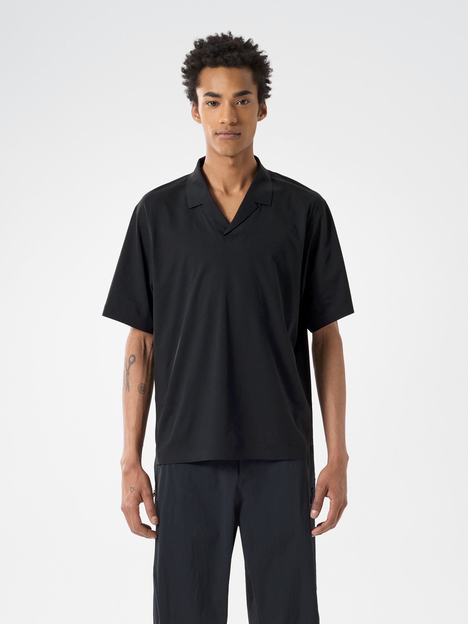 トップス ARCTERYX VEILANCE METRON SS POLO BLACK S Metron Polo Shirt SS Men's | Arc'teryx United States