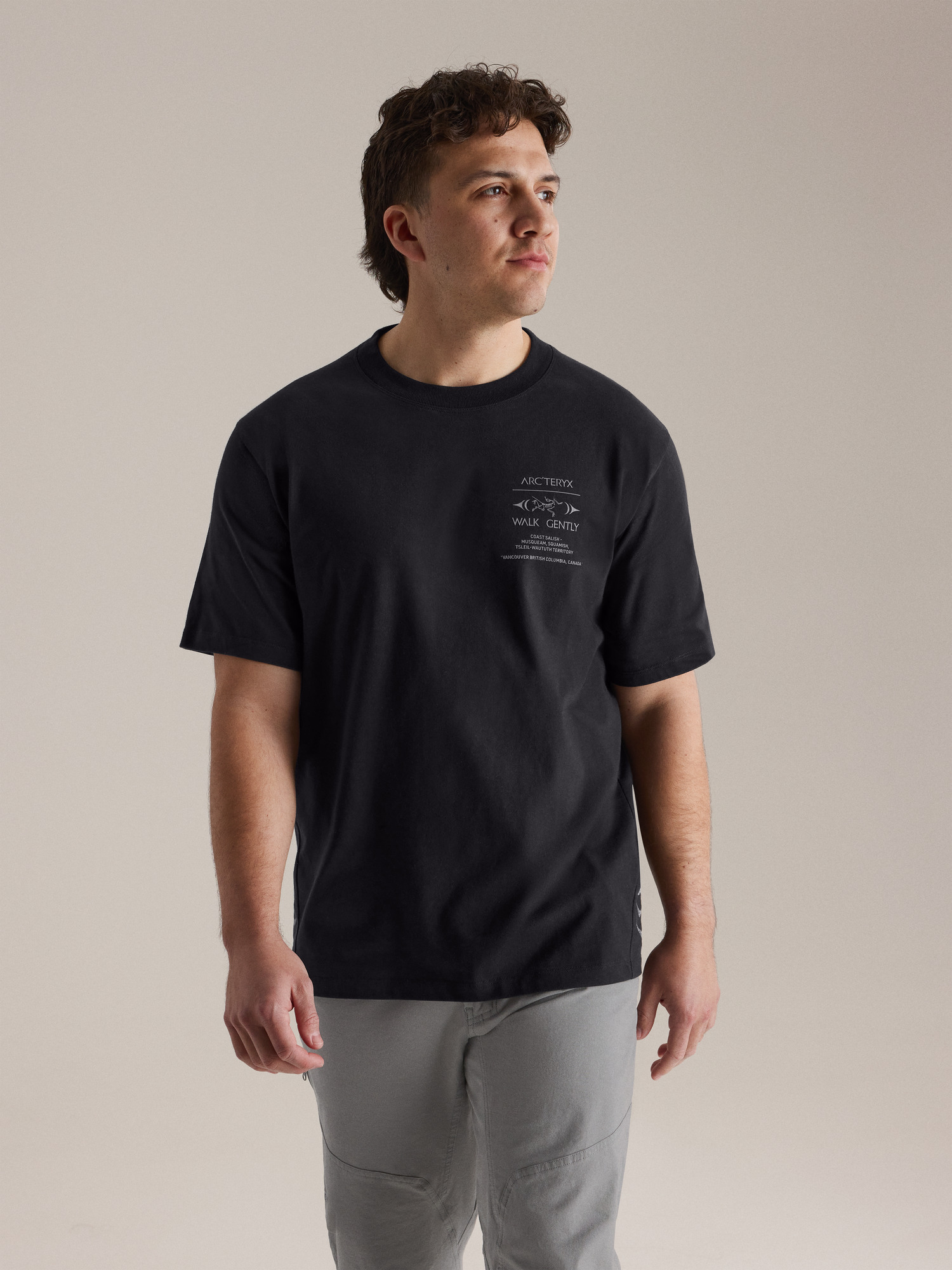 トップス 25ss Arc'teryx Walk Gently CottonT-Shirt Walk Gently Cotton Salmon Skin Shirt SS Men's | Arc'teryx Denmark