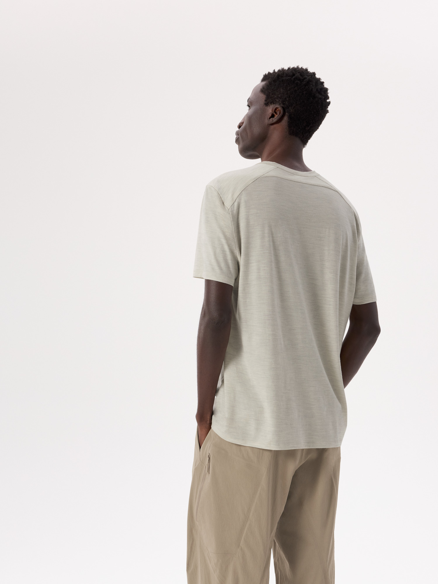 T-shirt Technique Arc'teryx Veilance Frame LS - Laine Mérinos Vert Olive - Taille S