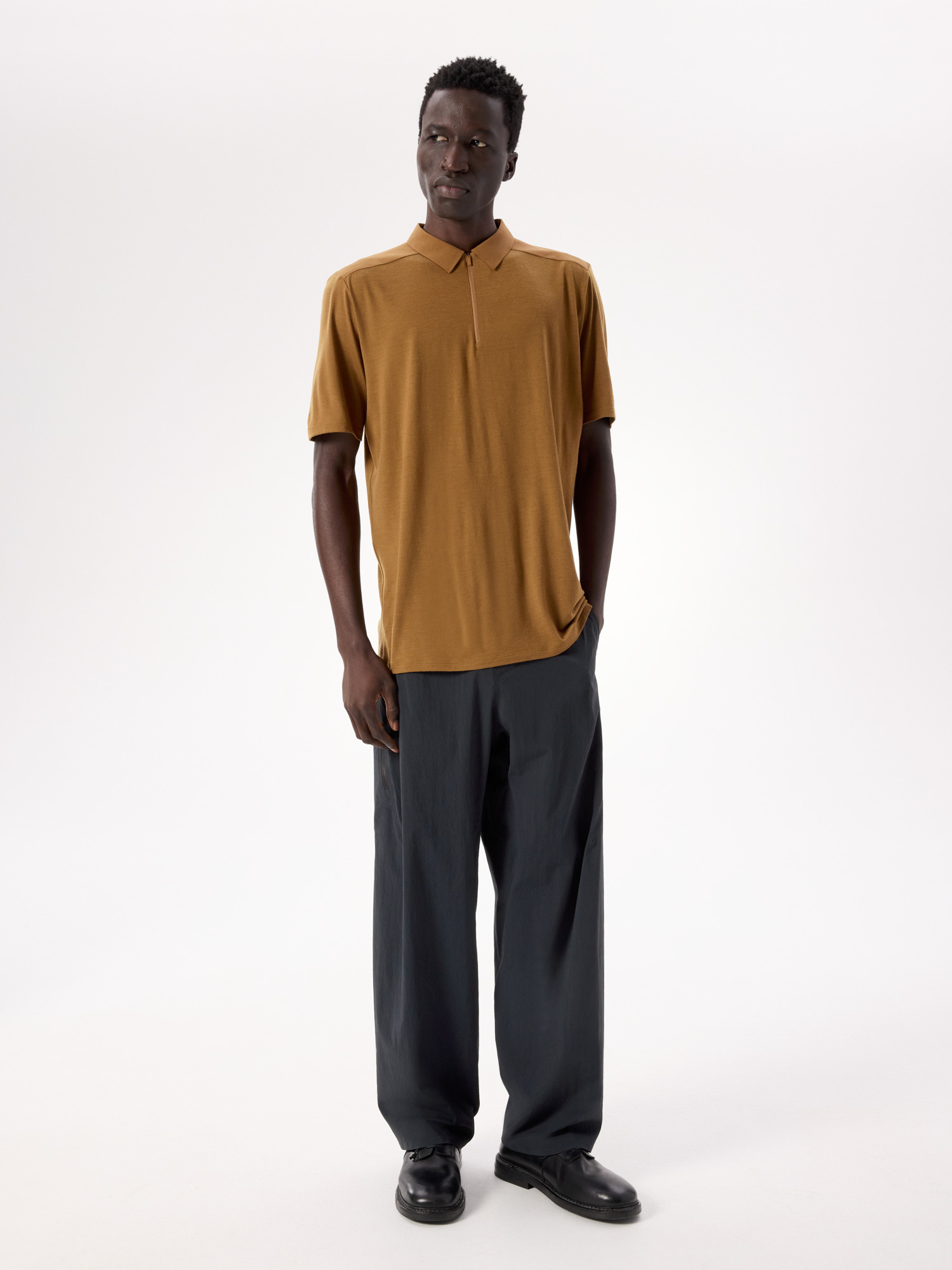 トップス VEILANCE FRAME SS POLO SHIRT BLACK XL Arc´Teryx Veilance Frame Ss Polo Shirt Black Polos/Shortsleeves