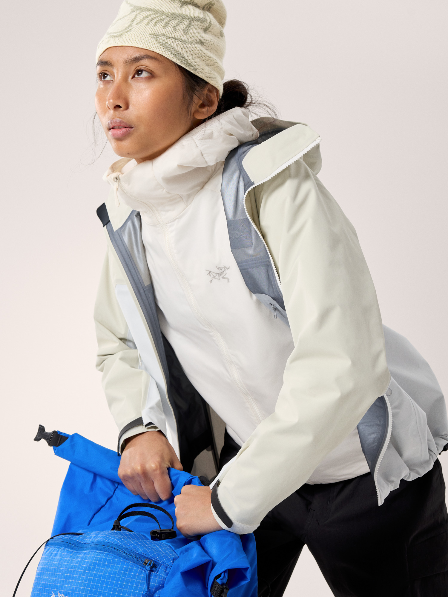 Sweat à Capuche Arcteryx Remige Performance Femme Taille L, Rose, Léger, Avec Pouces, Petits Défauts