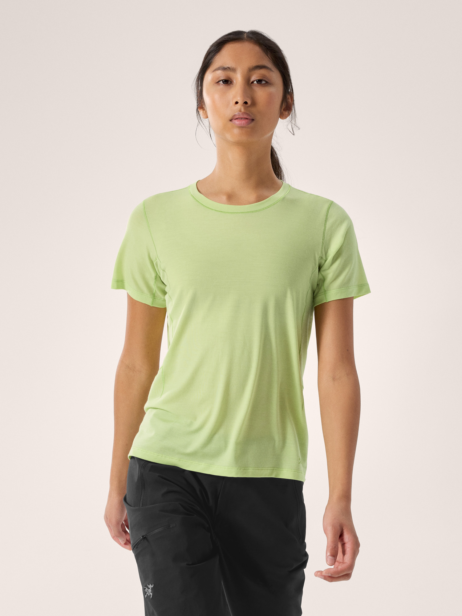 Camiseta manga corta Lana Merino Wool Crew Mujer