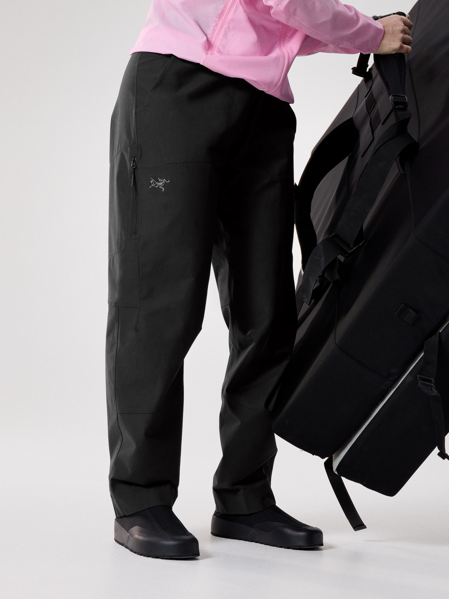 Женские брюки Arc'teryx Kragg Cotton, цвет: Чёрный — фото 4