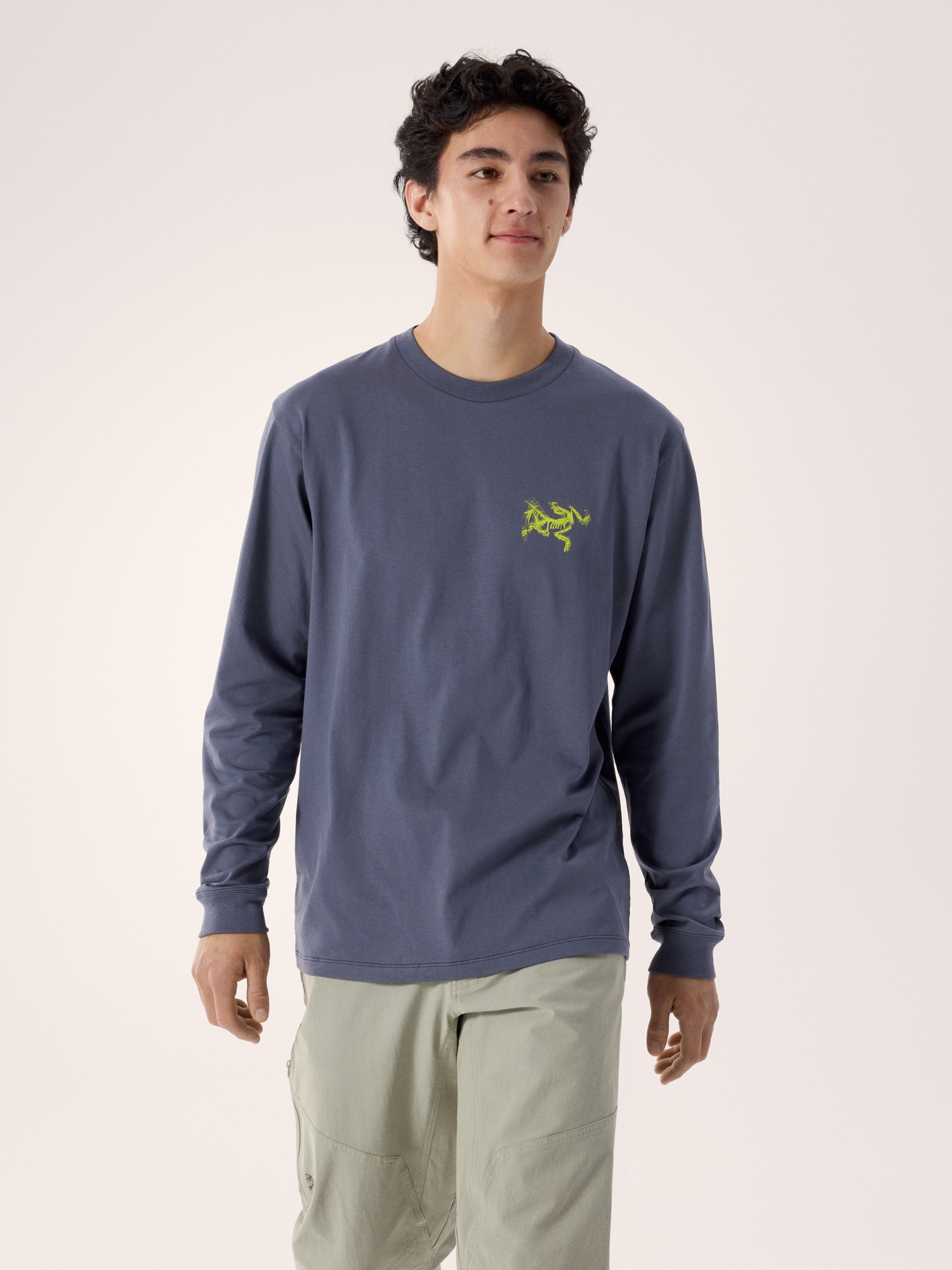 Kragg SL Cotton Bird Tile Shirt LS Men