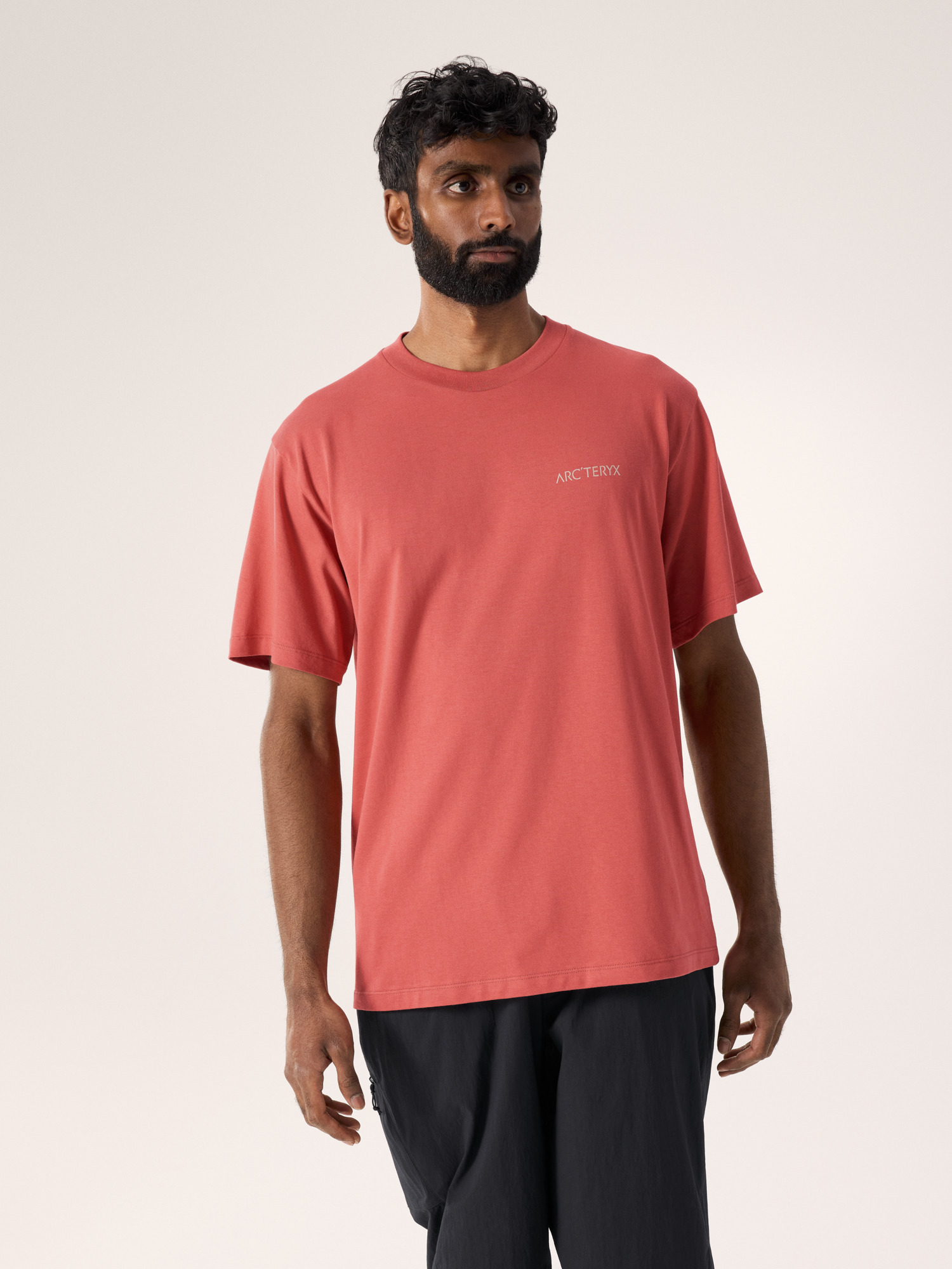 Kragg SL Cotton Blurred Bird Shirt SS Men's Stone Red