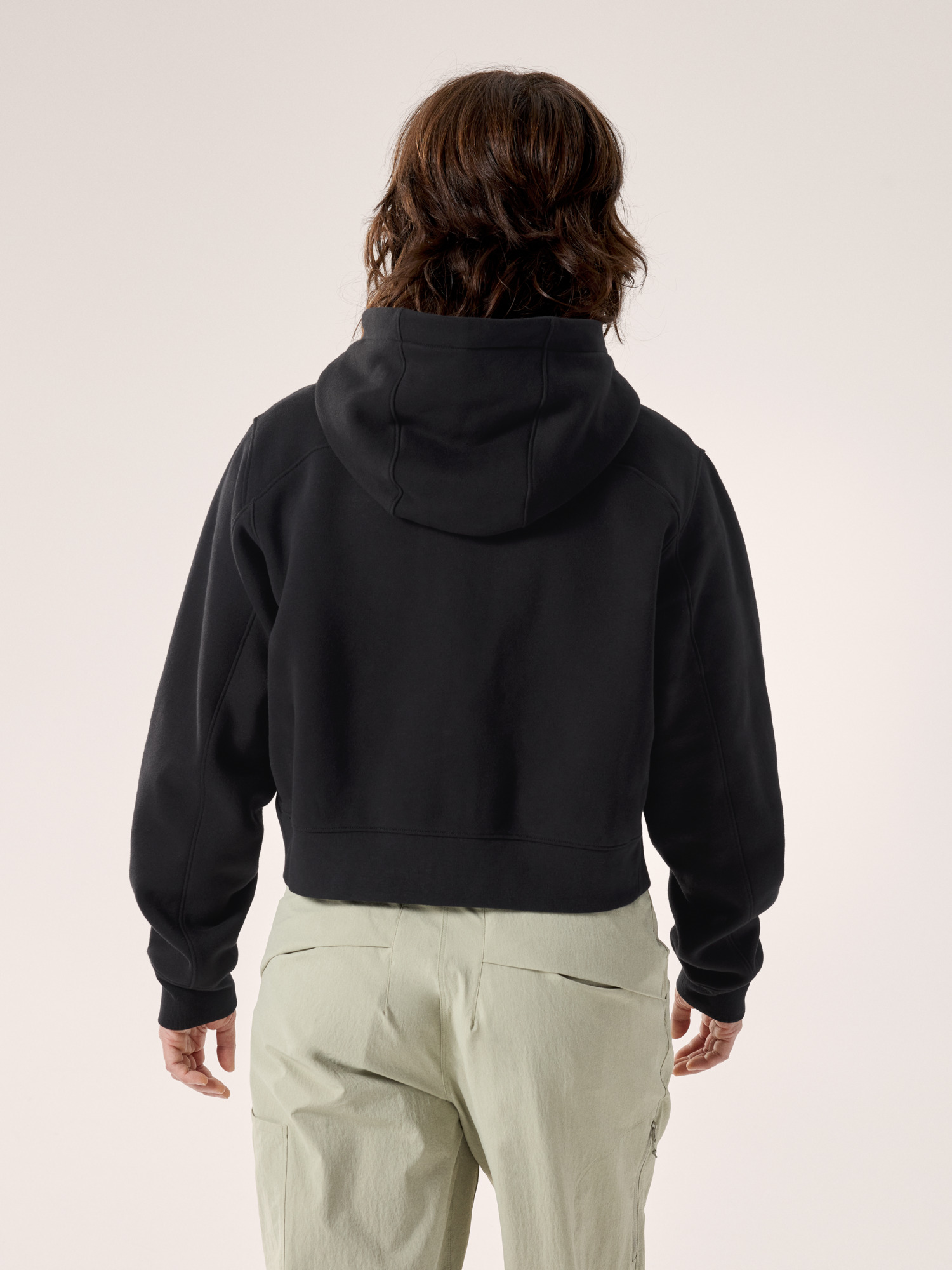 Emblem Fleece Full Zip Crop Hoody Women's | Arc'teryx United States