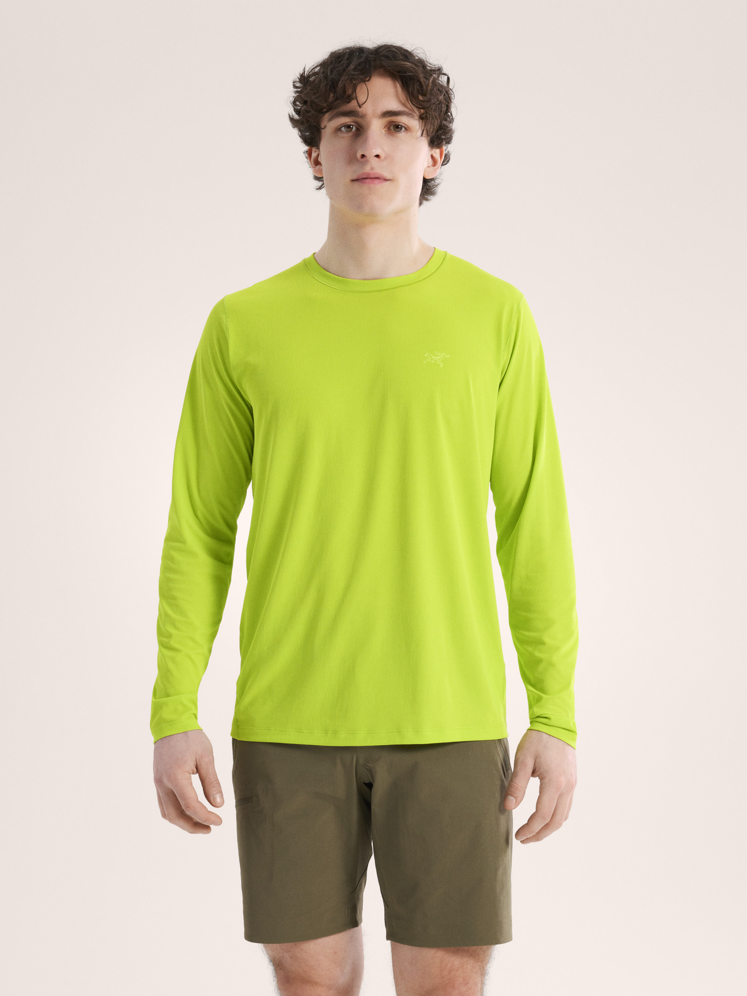 T-shirt à manches longues et col rond Cormac Homme