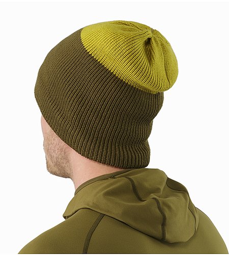 castlegar无边帽深绿色青黄色背面